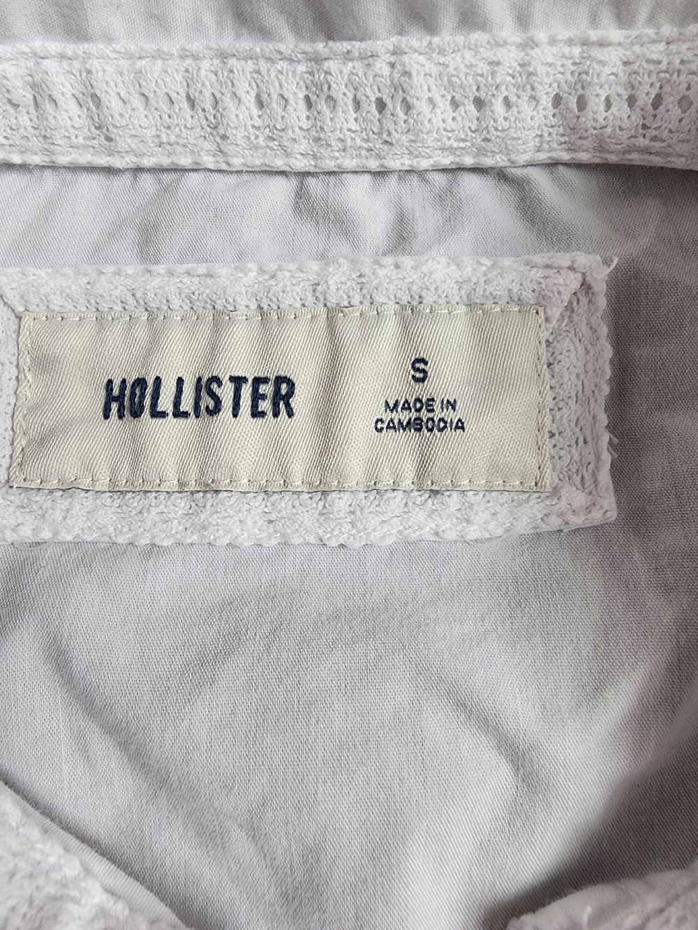 White Short-Sleeve Fitted Button-Front Shirt Small Y2k Coquette Academia - Picture 2 of 6